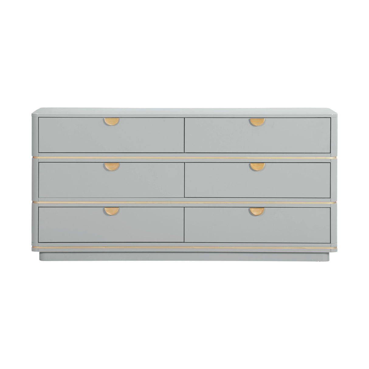 Julieta 62" Acacia Wood 6-Drawer Dresser