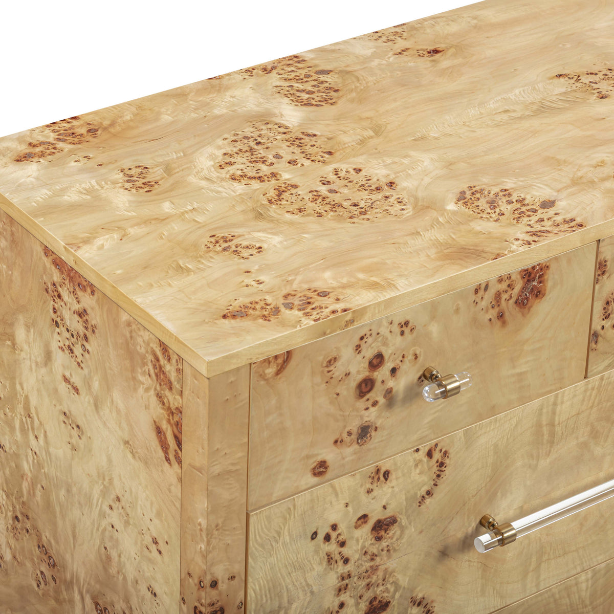 Brandyss 62" Burl 7-Drawer Dresser - View 8