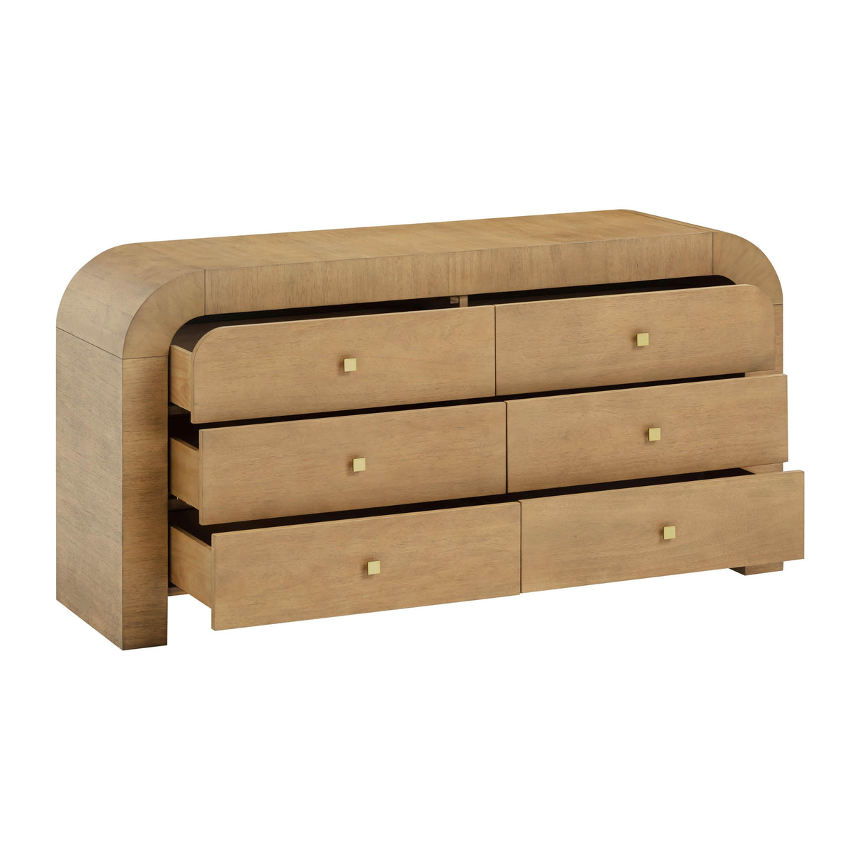 Hump 62" Arched 6-Drawer Dresser