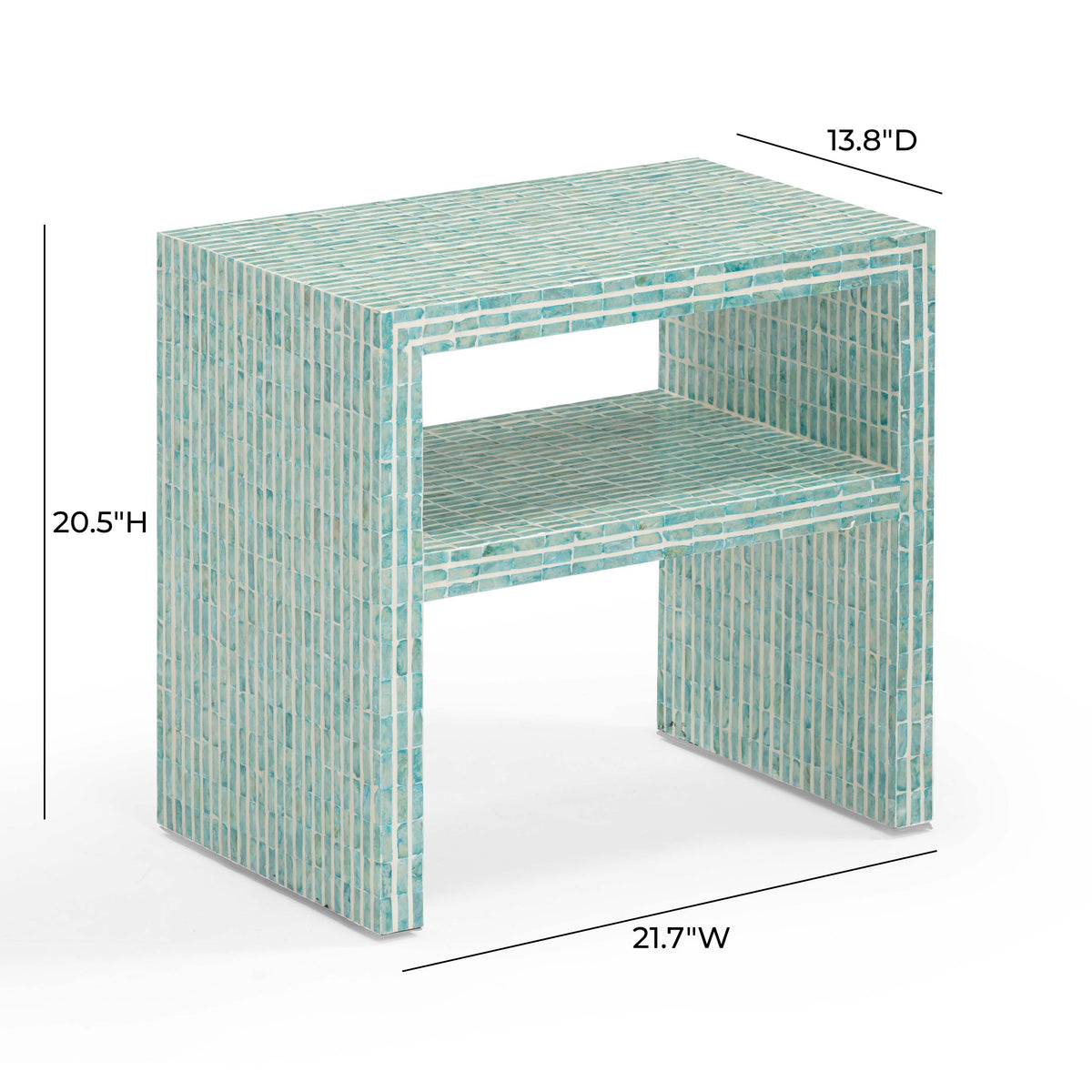 Derry 22" Capiz Shell Nightstand - View 5