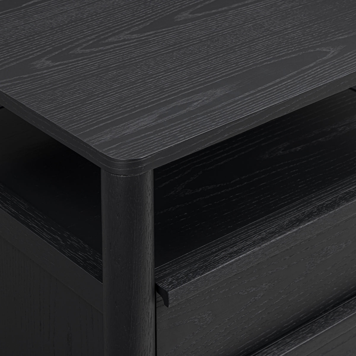 Tyra 22" Ash 2-Drawer Nightstand - View 13