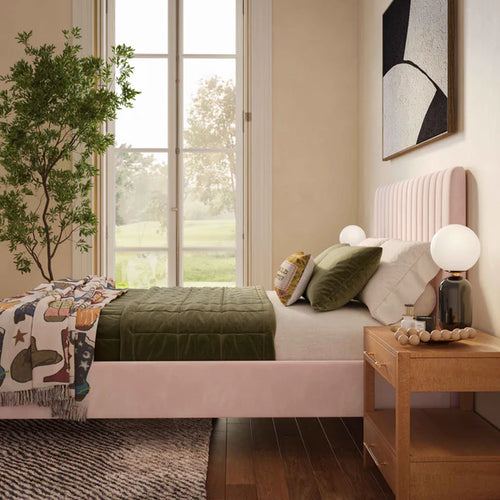Angela Blush Bed in Queen
