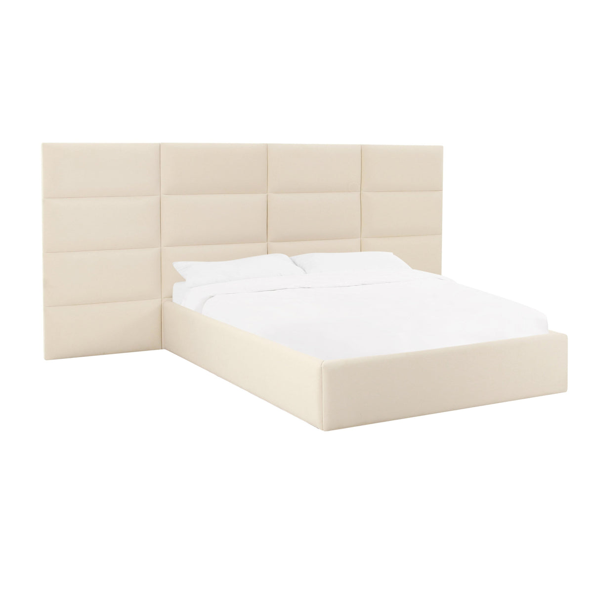 Eliana Performance Velvet Headboard Wings - View 2