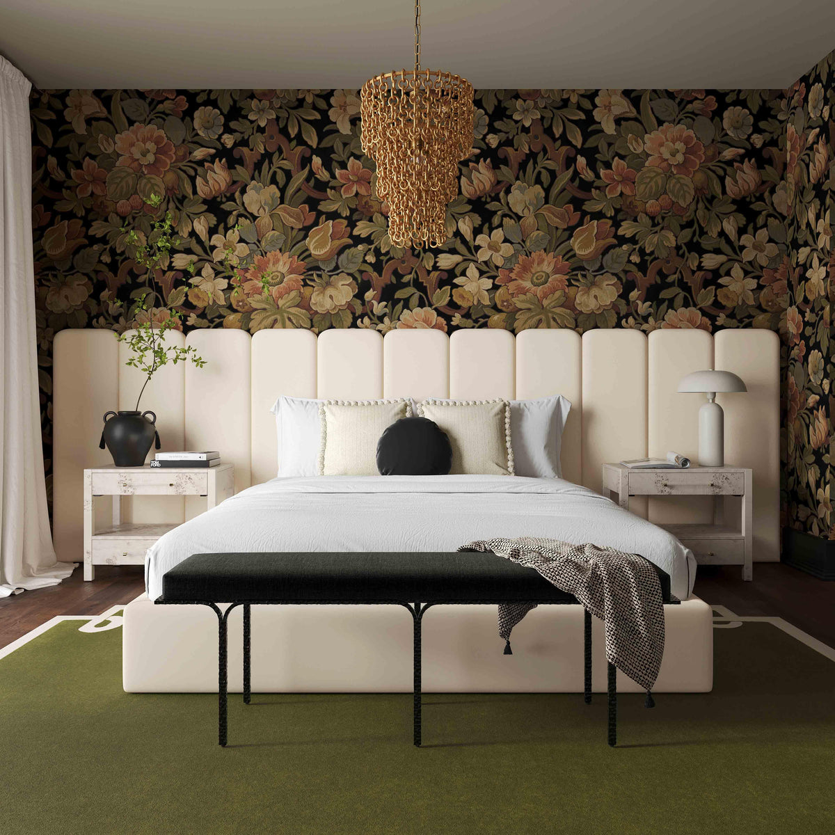 Palani Performance Velvet Headboard Wings - View 2