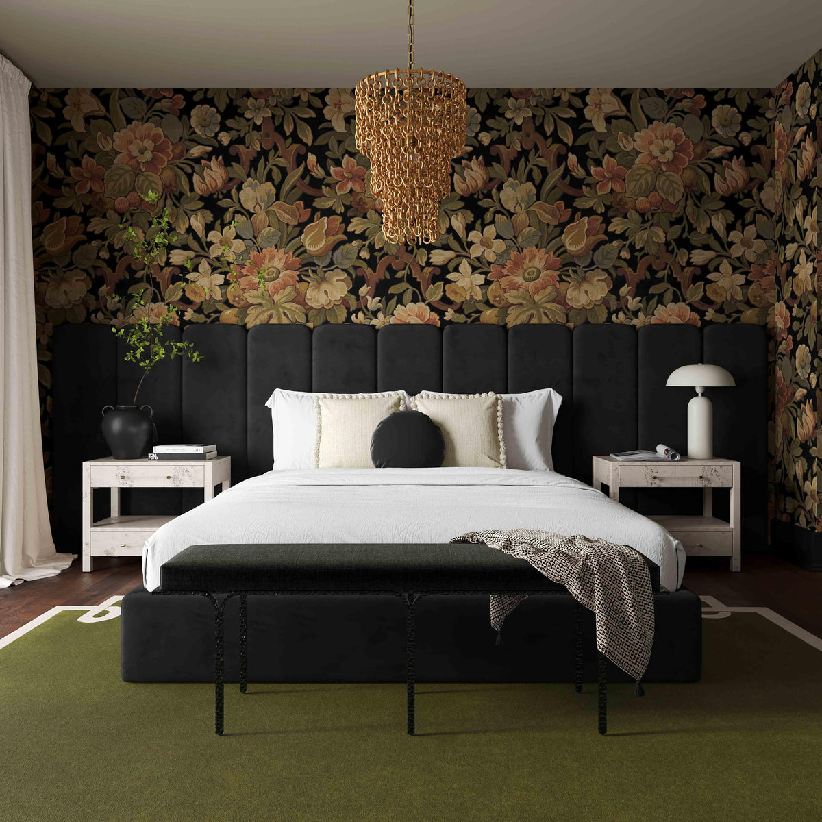 Palani Performance Velvet Headboard Wings - View 14