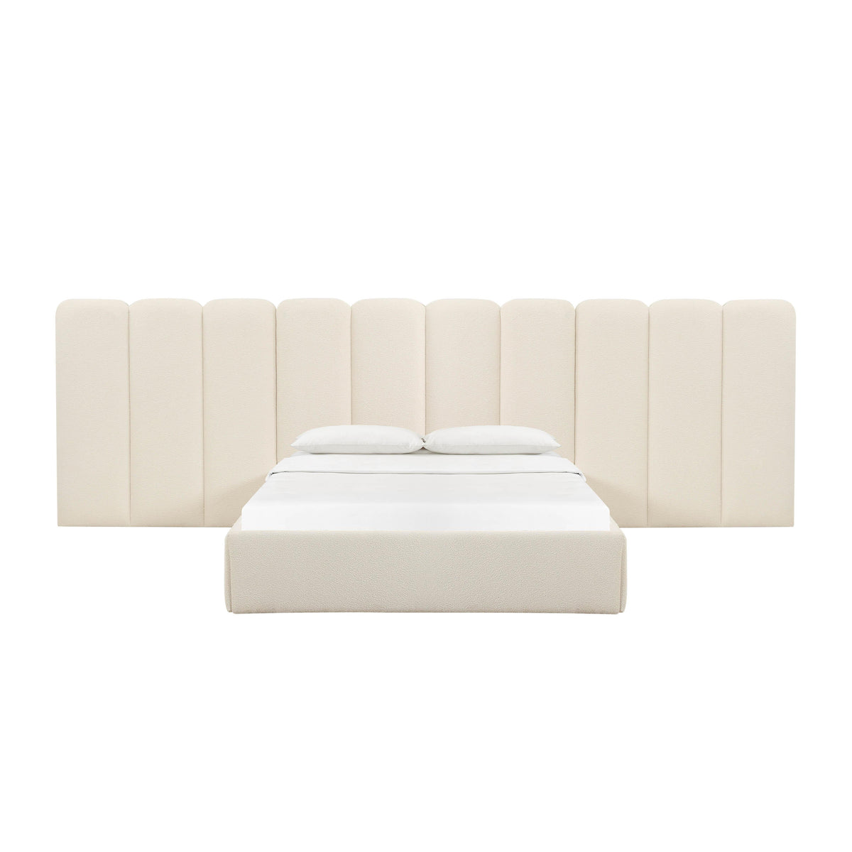 Palani Cream Performance Boucle Wings - Queen or King (Set of 2) - View 3