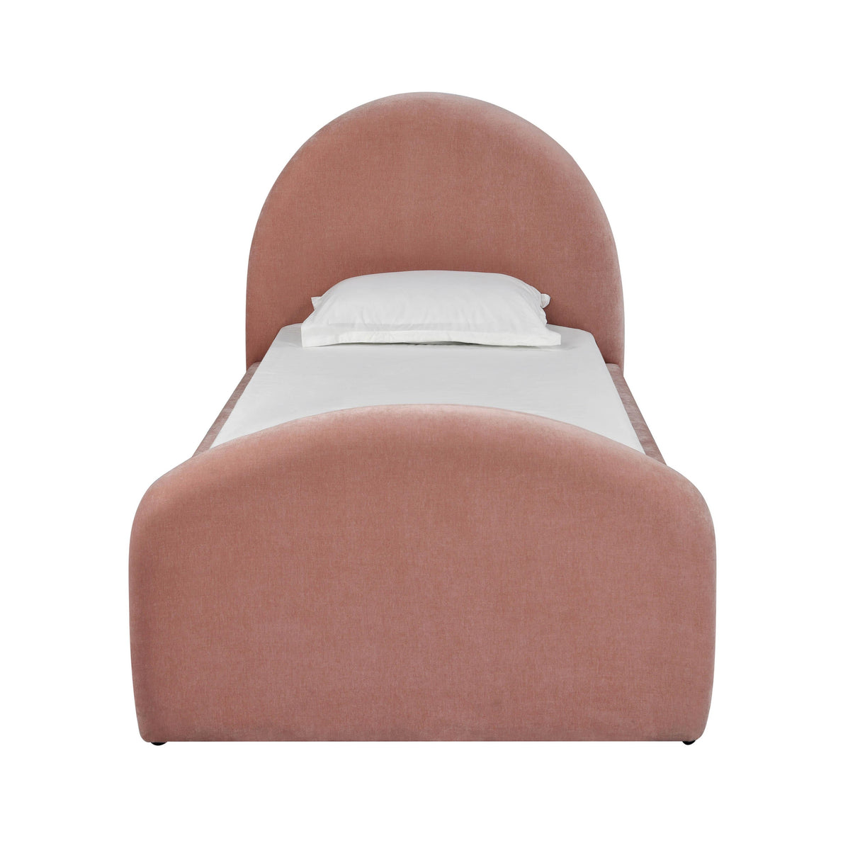 Moon Rose Upcycled Chenille Twin Trundle Bed