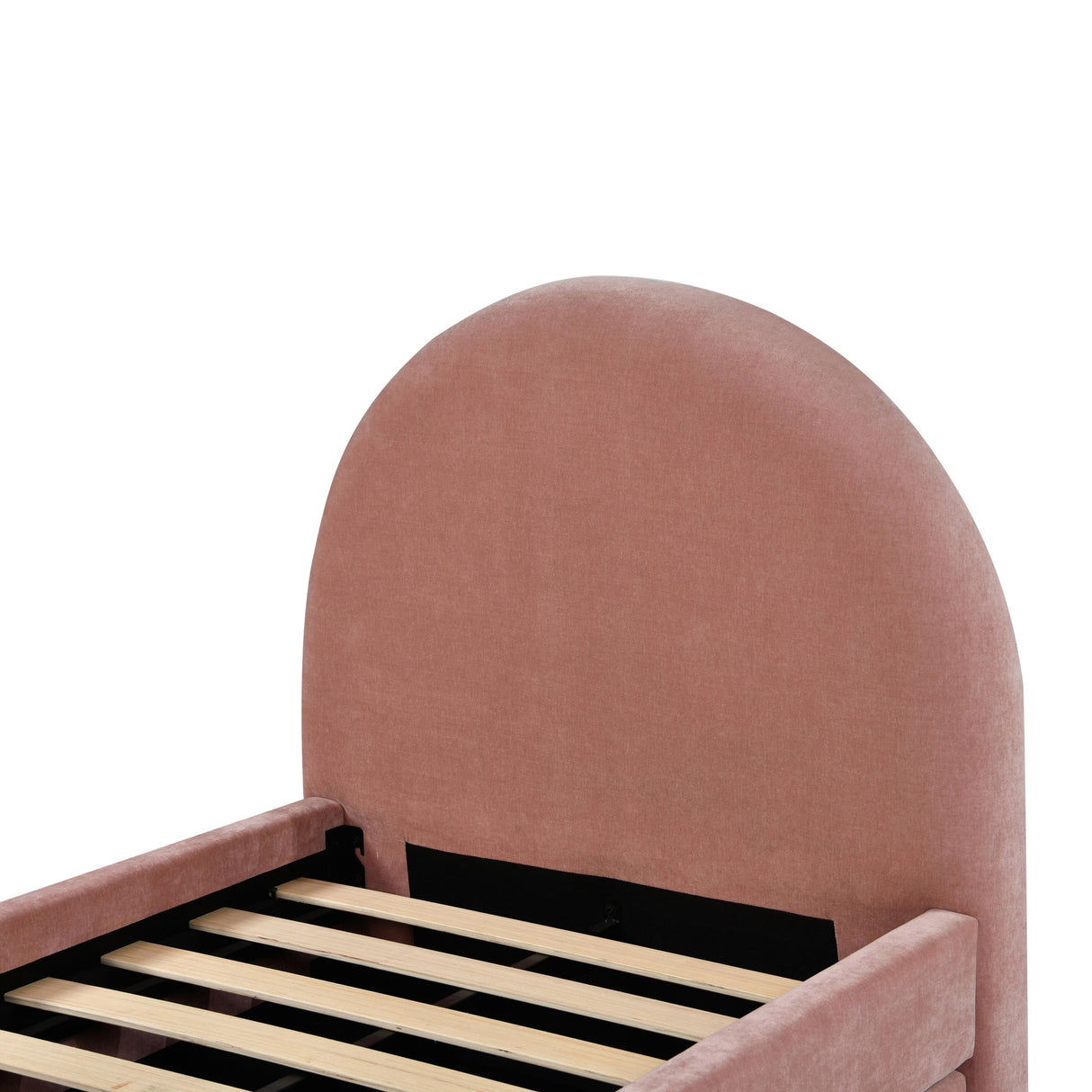 Moon Rose Upcycled Chenille Twin Trundle Bed