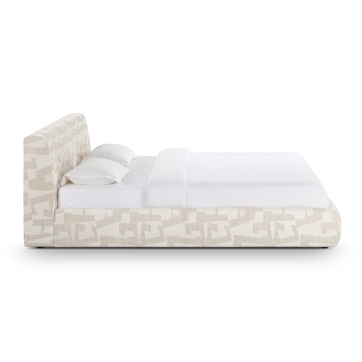 Isla Cream Jacquard Pattern Bed