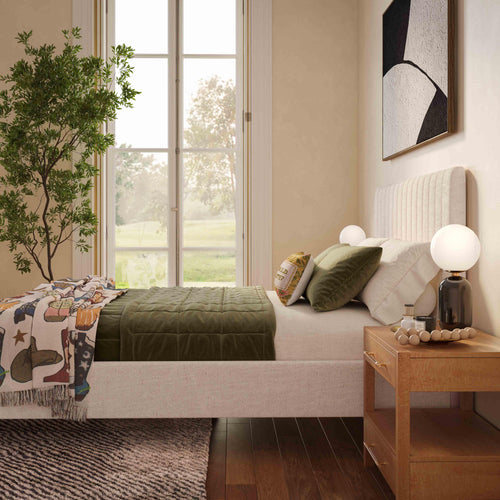 Angela Upcycled Linen Bed