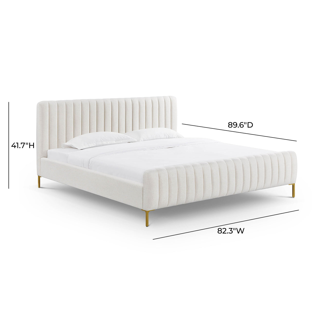 Angela Upcycled Linen Bed