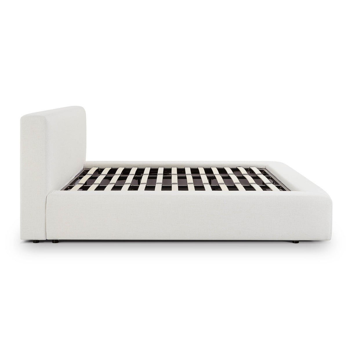 Meena Cream Upcycled Linen Storage Bed