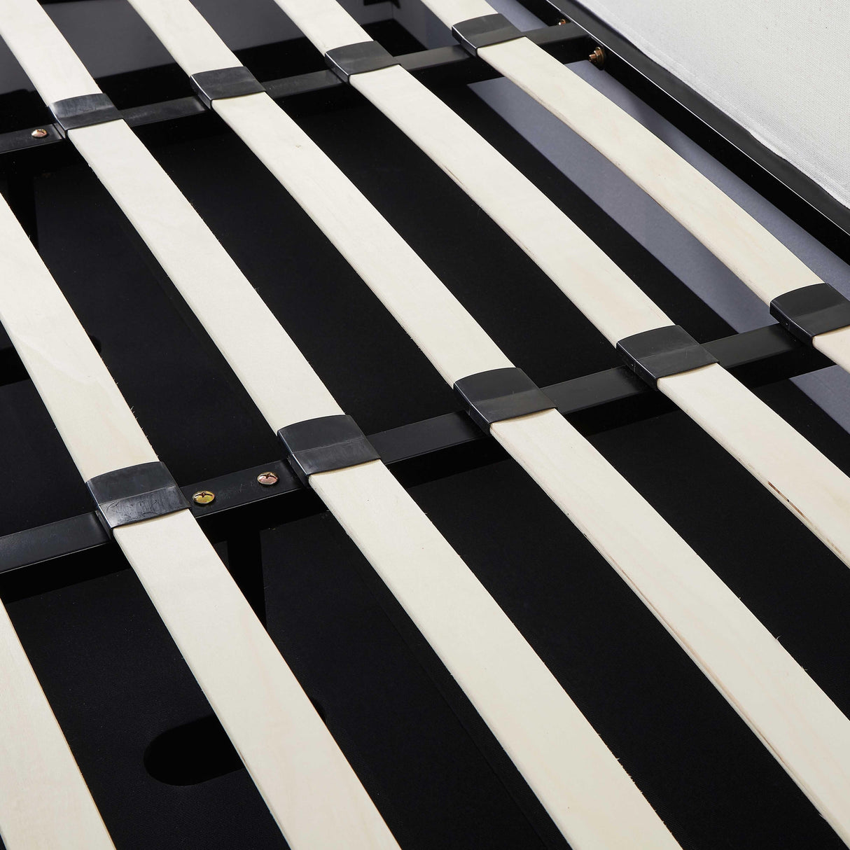 Meena Cream Upcycled Linen Storage Bed