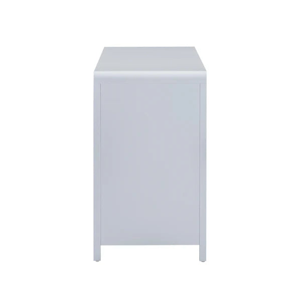 Patty White Rattan 6 Drawer Dresser