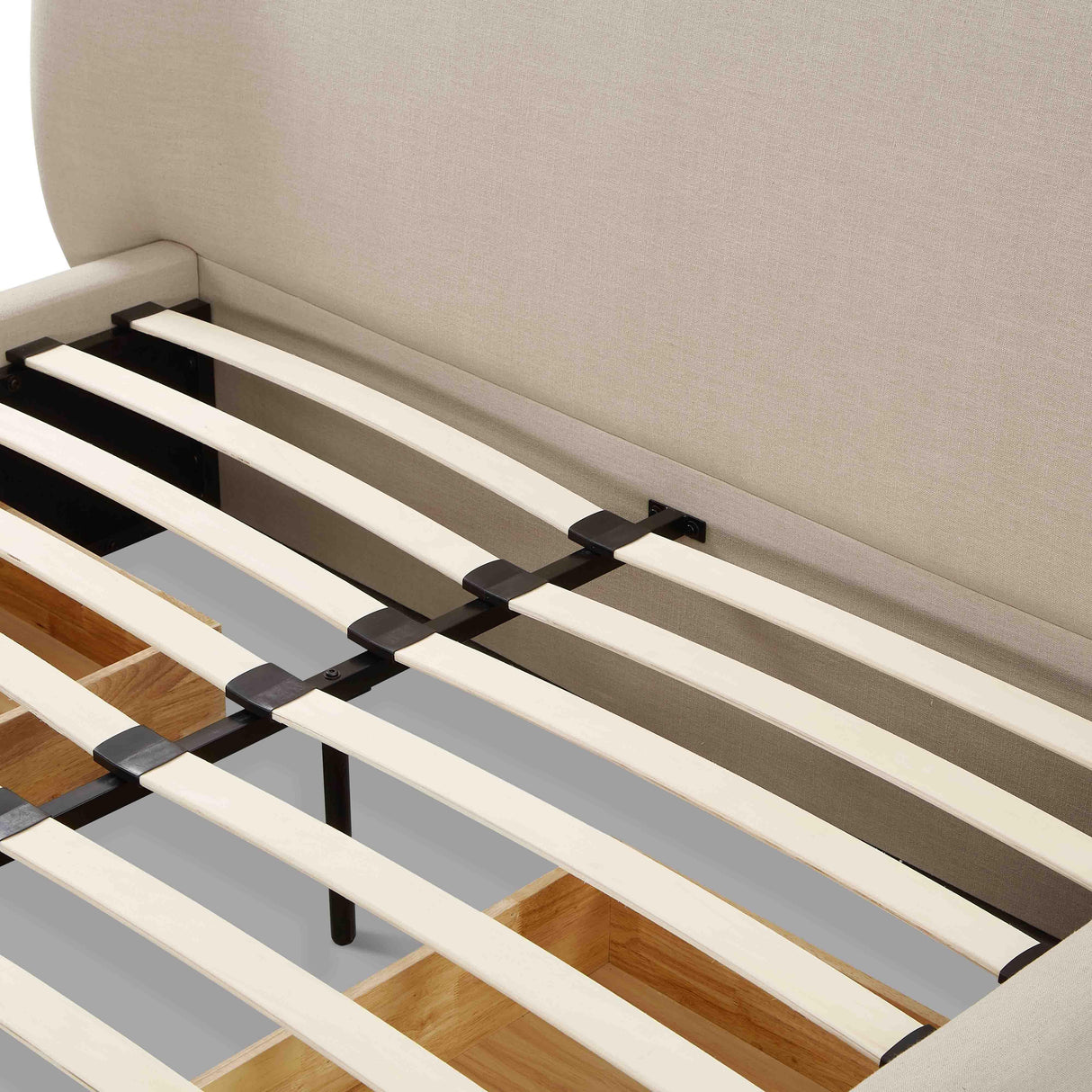 Corey Upcycled Linen Storage Bed