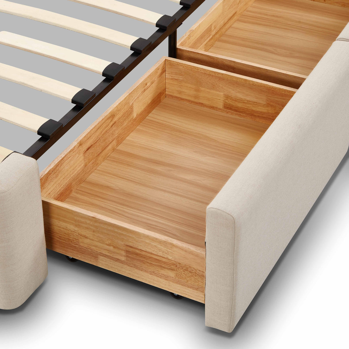 Corey Upcycled Linen Storage Bed