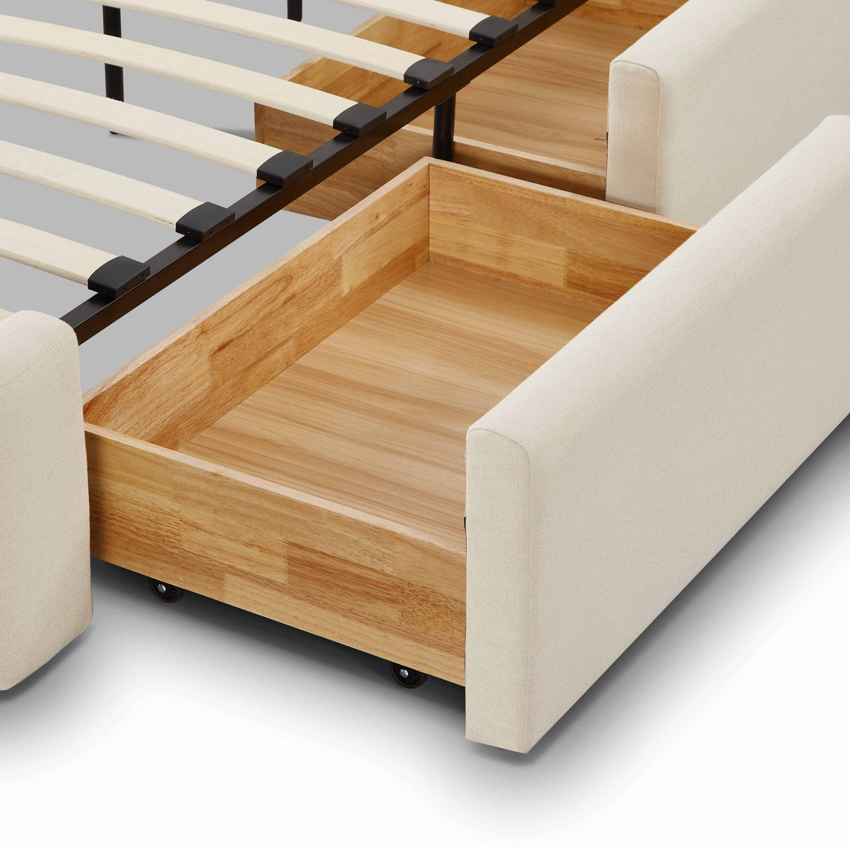 Corey Upcycled Linen Storage Bed