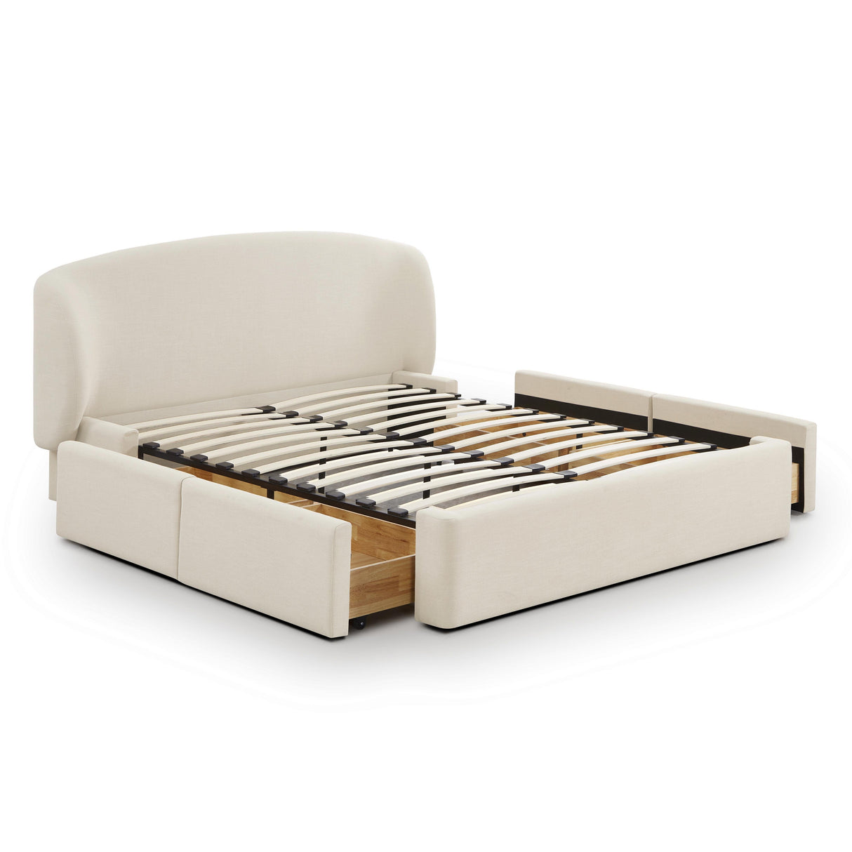 Corey Upcycled Linen Storage Bed