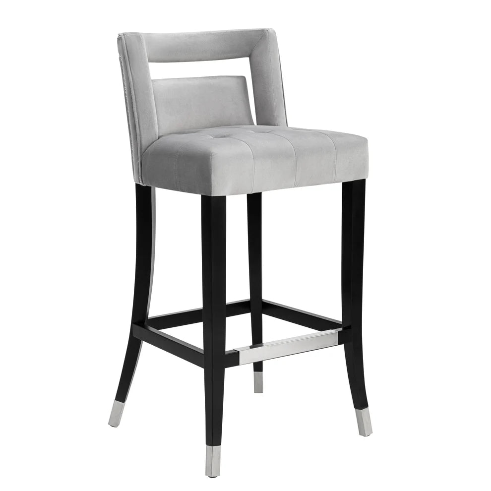 Hart Navy Velvet Counter Stool