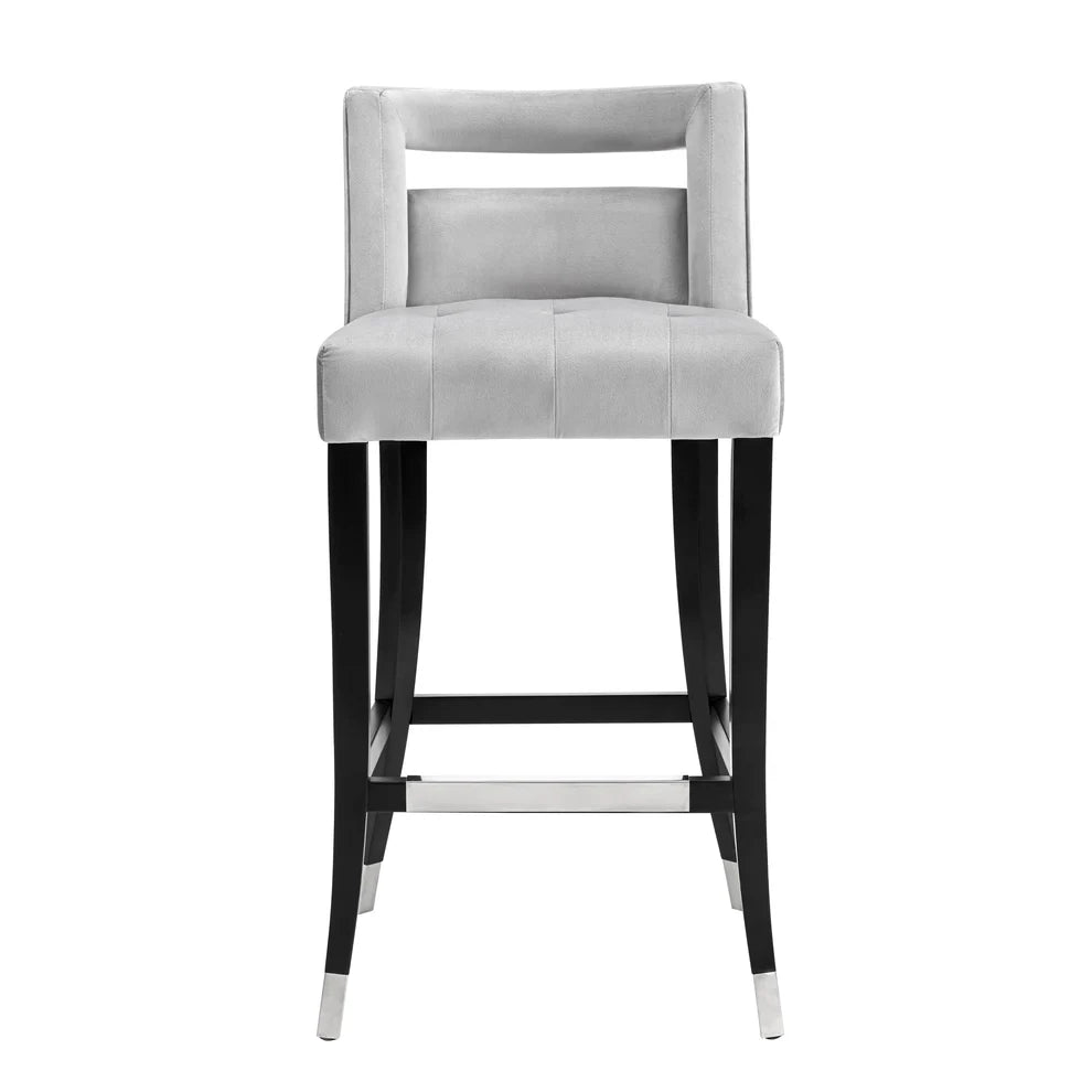 Hart Navy Velvet Counter Stool