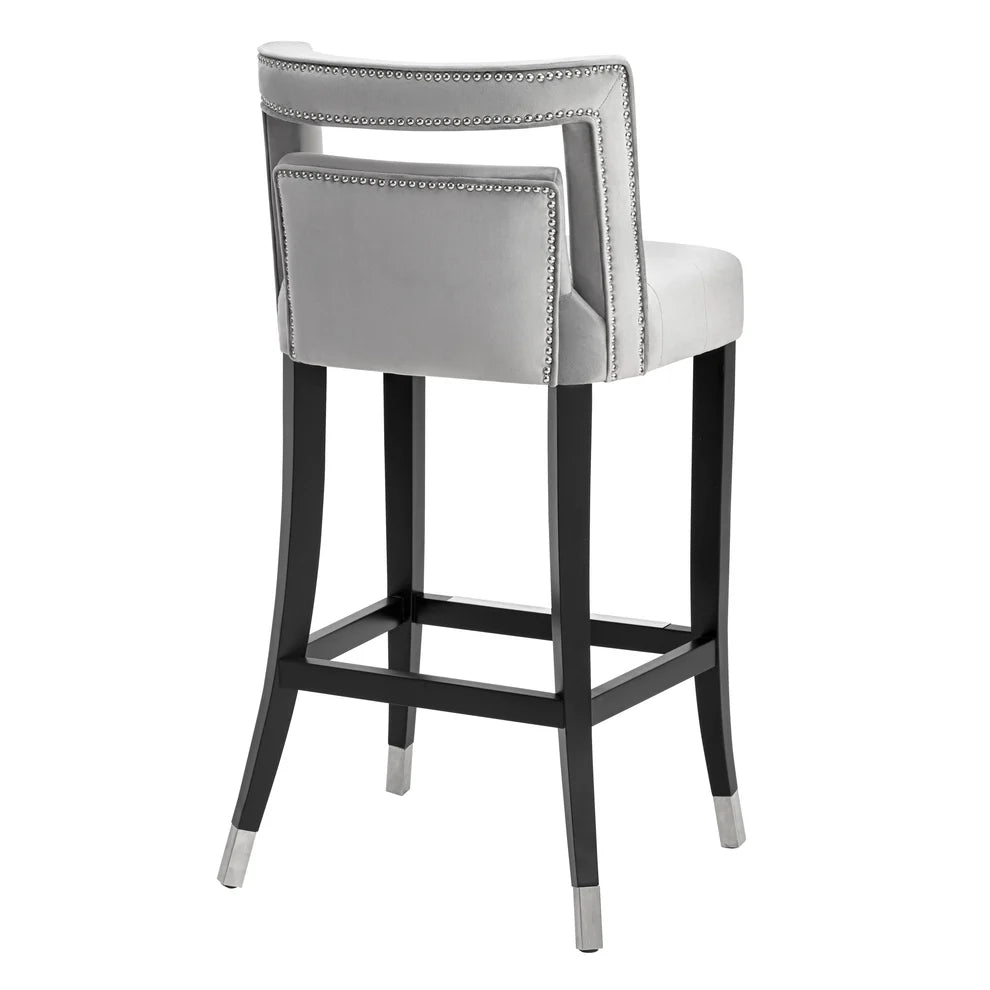 Hart Navy Velvet Counter Stool