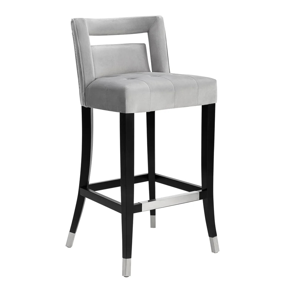Hart Navy Velvet Counter Stool