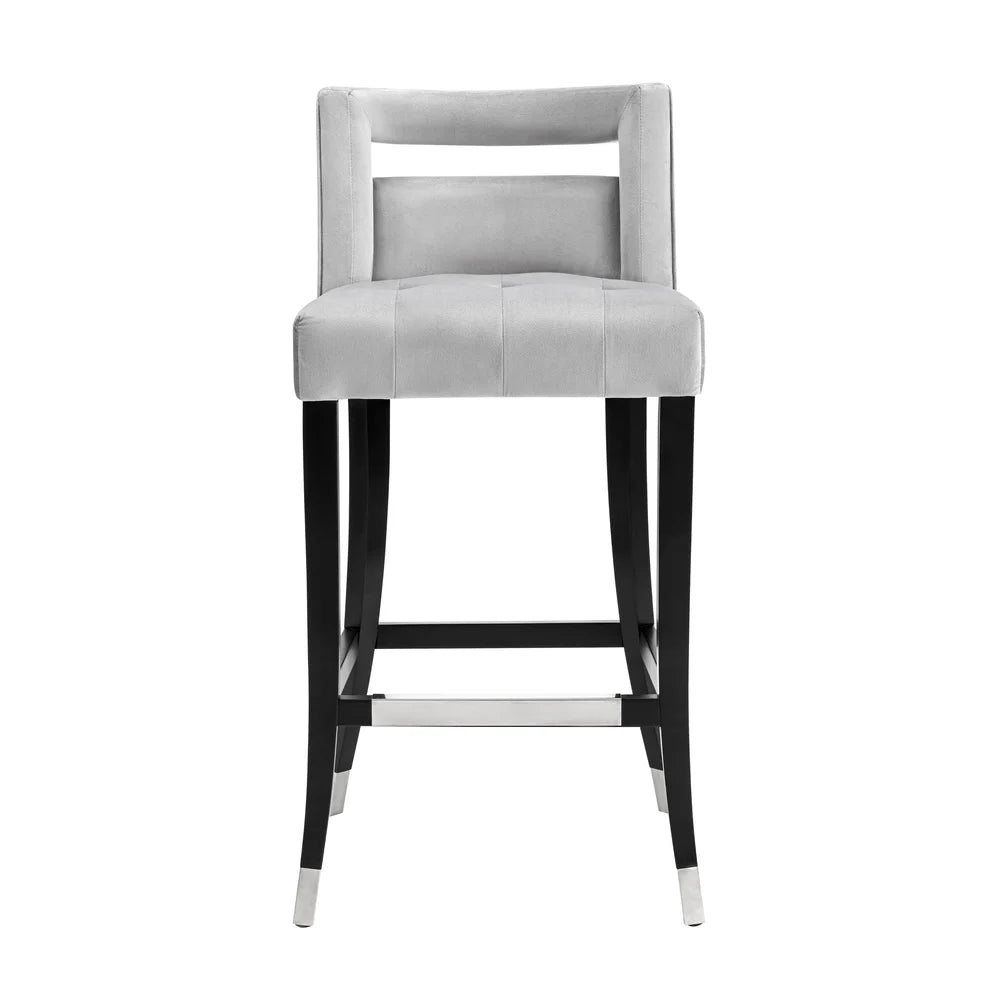 Hart Navy Velvet Counter Stool