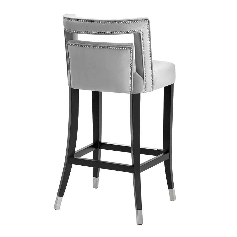 Hart Navy Velvet Counter Stool