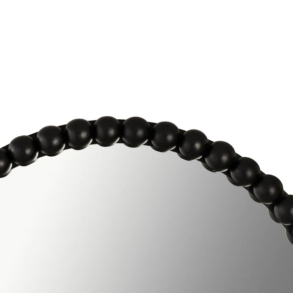 Baria White Wooden Mirror