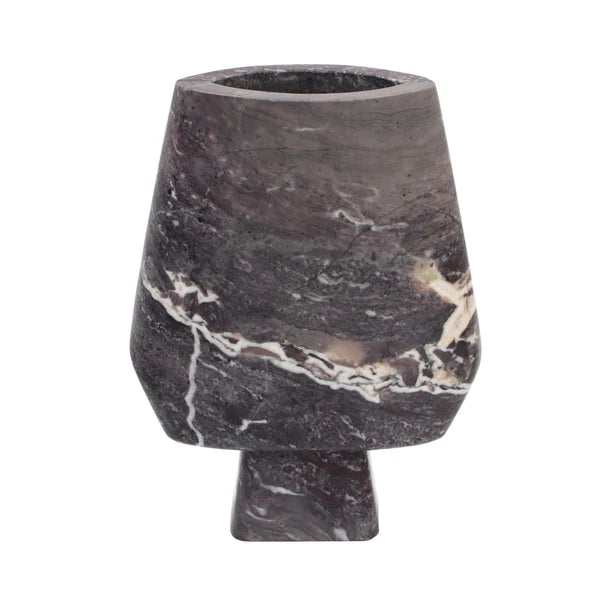 Samma Grey Marble Vase