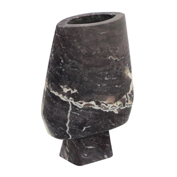 Samma Grey Marble Vase
