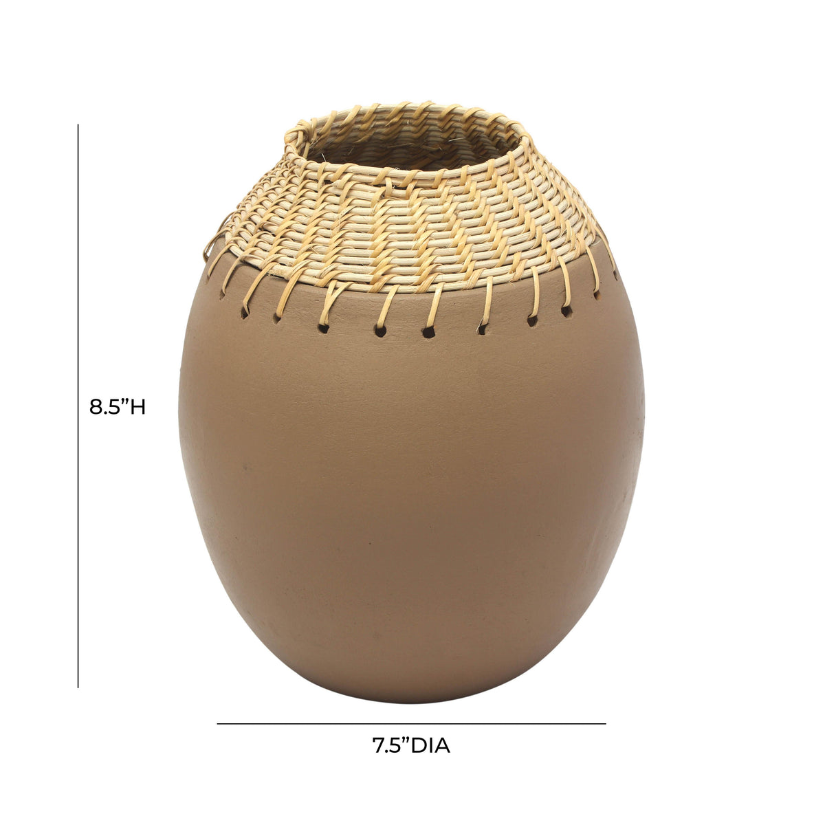 Souk Natural Terracotta Vase - View 6