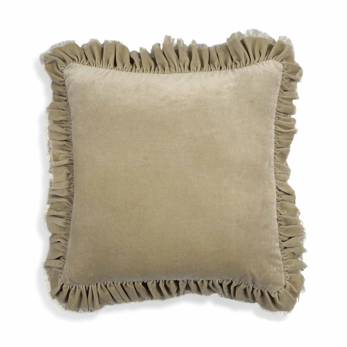 Alessia 20.5" Distressed Velvet Square Accent Pillow