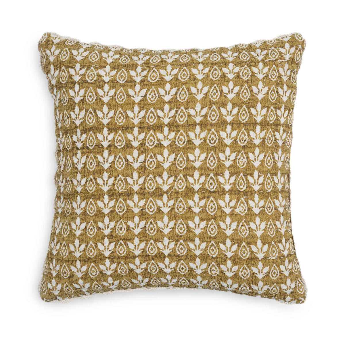 Harvest 20" Printed Cotton Accent Cushion Cover