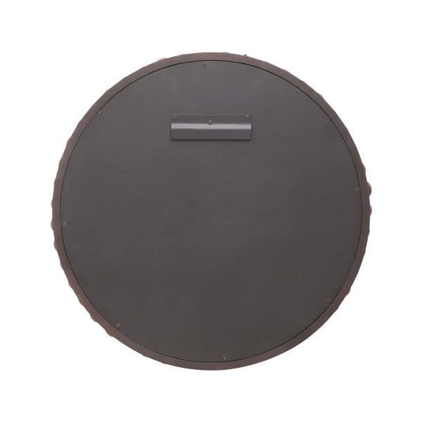 Baria White Wooden Mirror