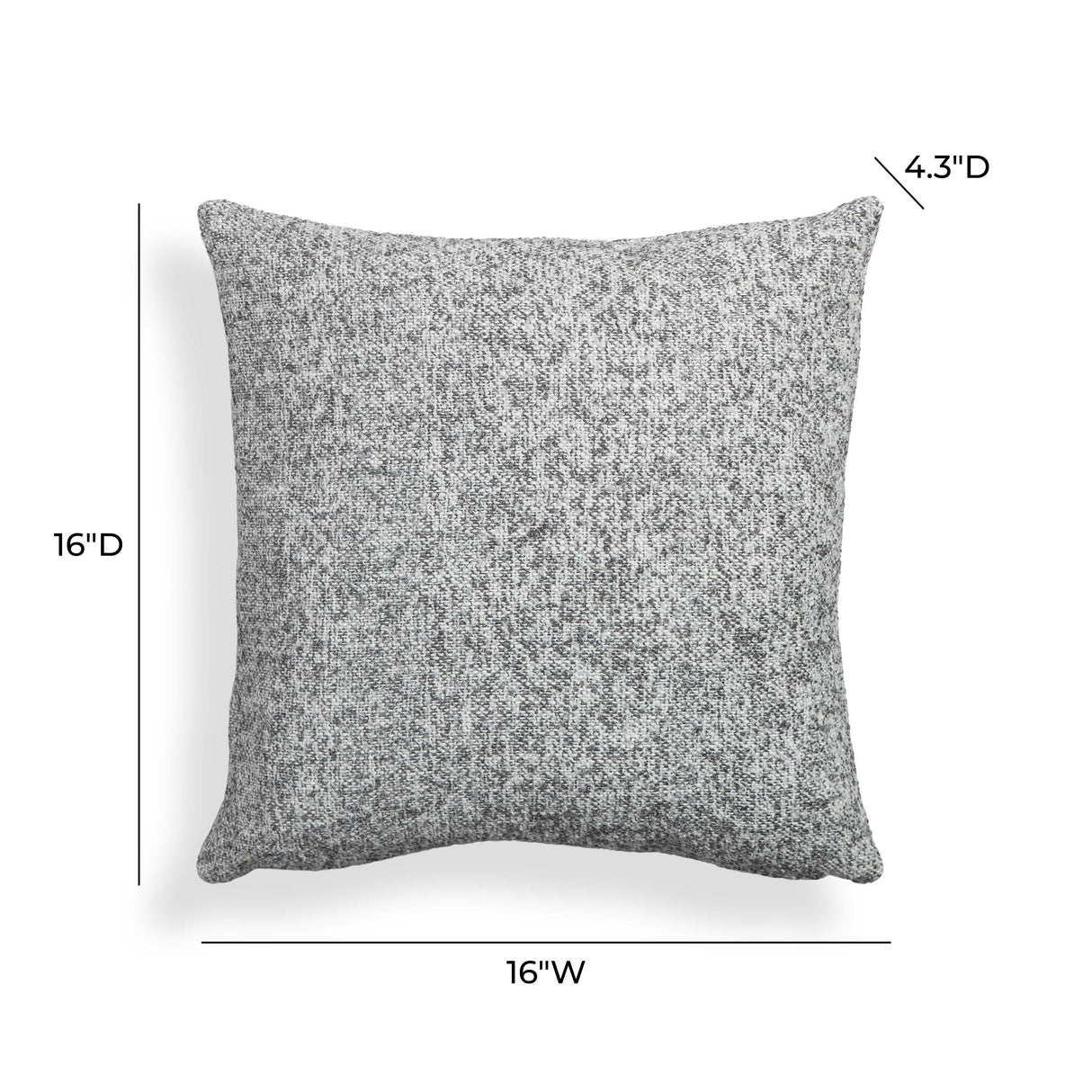 Poh 16" Boucle Square Accent Pillow