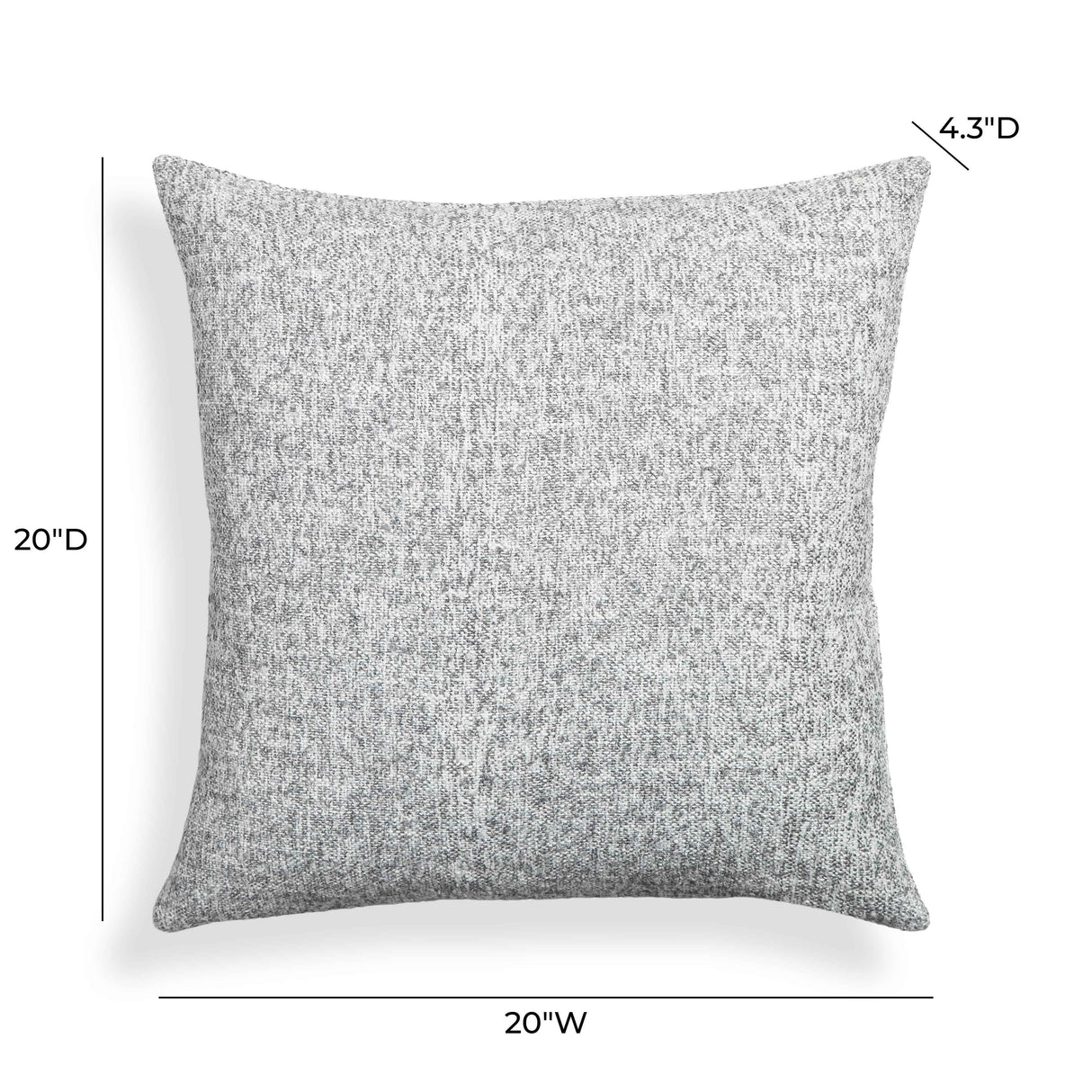 Poh 20" Boucle Square Accent Pillow