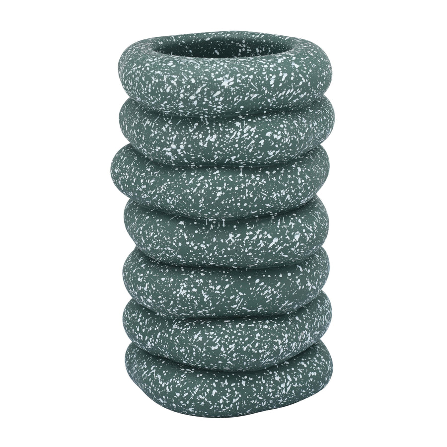 Gabby Speckled Cairn Vase