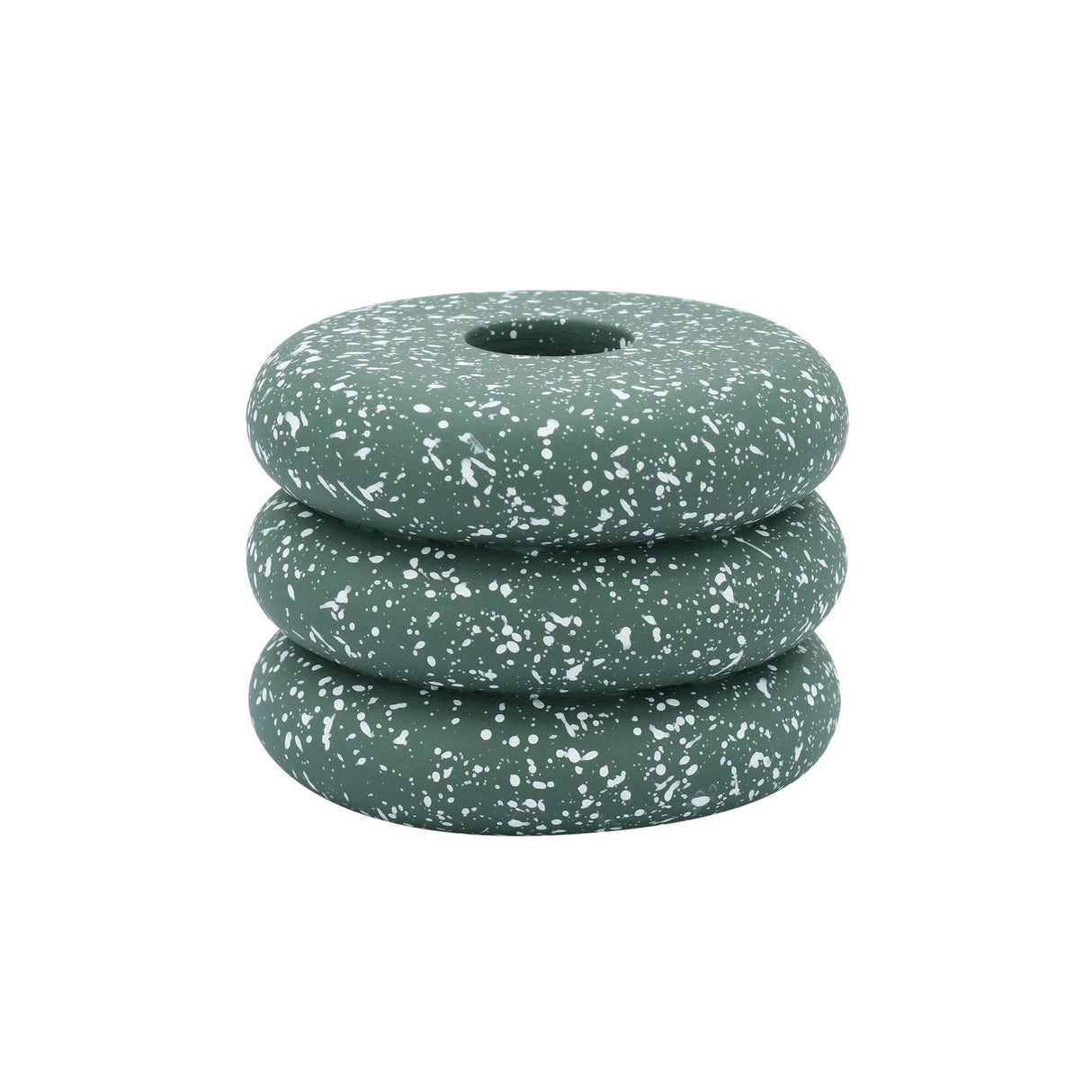 Gabby Speckled Stacked Candleholder