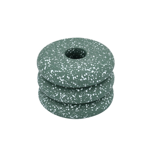 Gabby Speckled Stacked Candleholder
