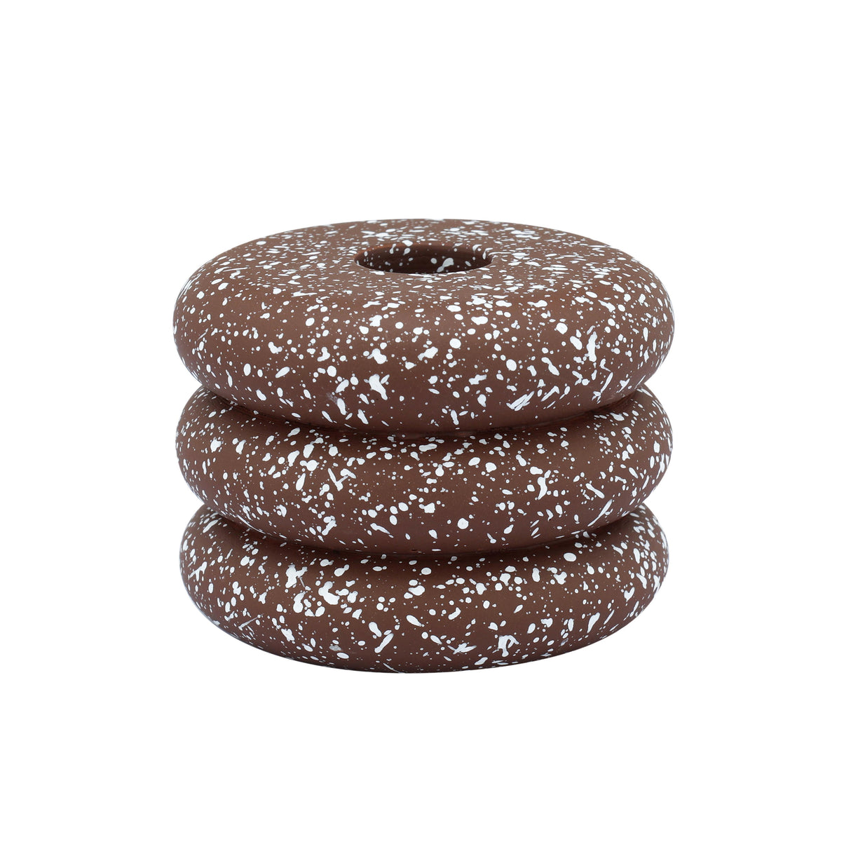Gabby Speckled Stacked Candleholder