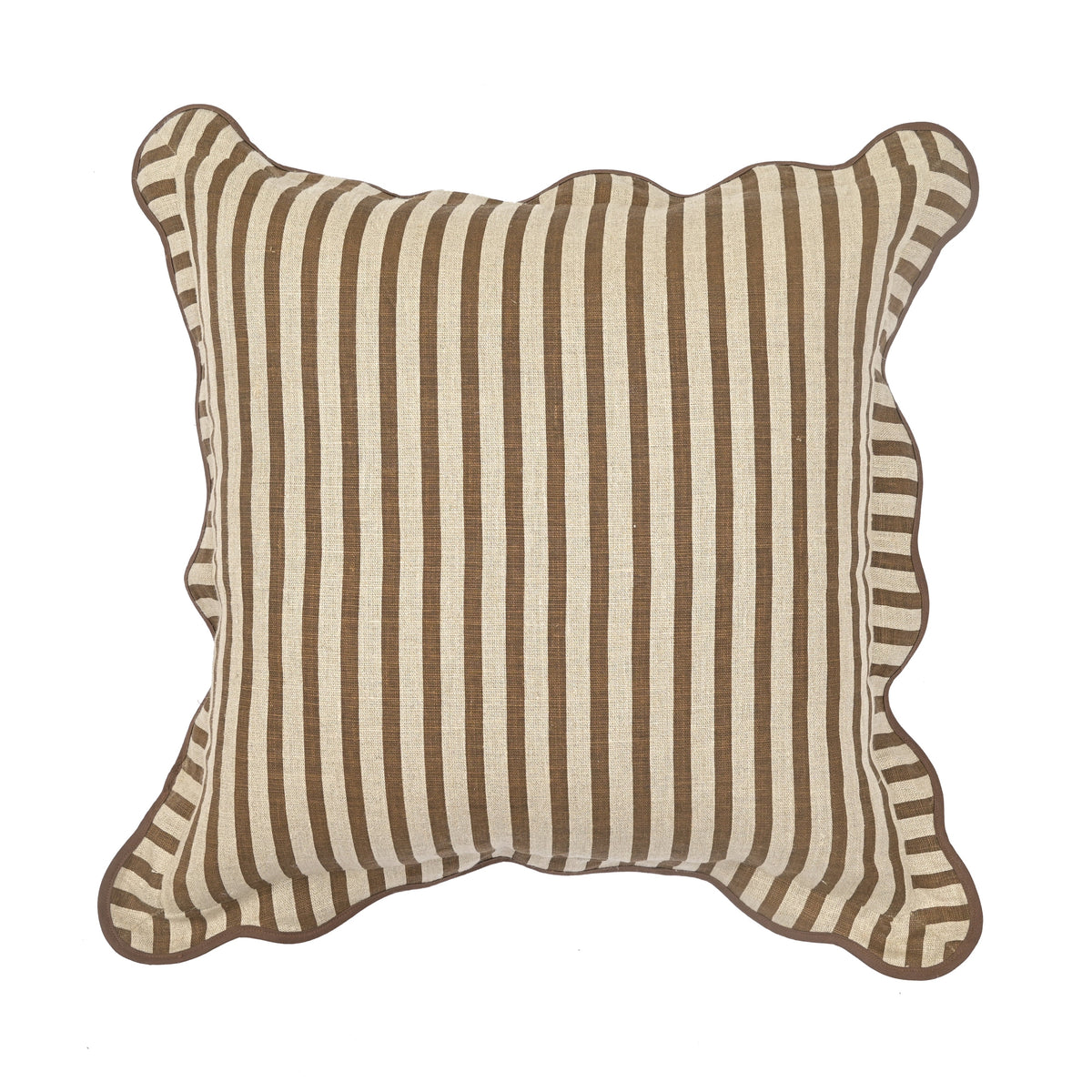 Striped 20" Linen Throw Pillow - View 1