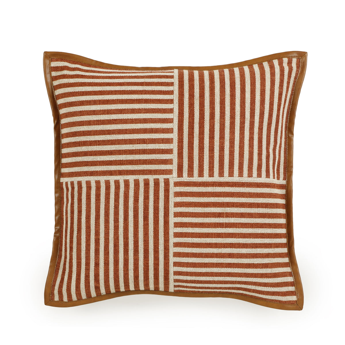 Kora 20" Cotton Jute Contract-Grade Throw Pillow - View 13