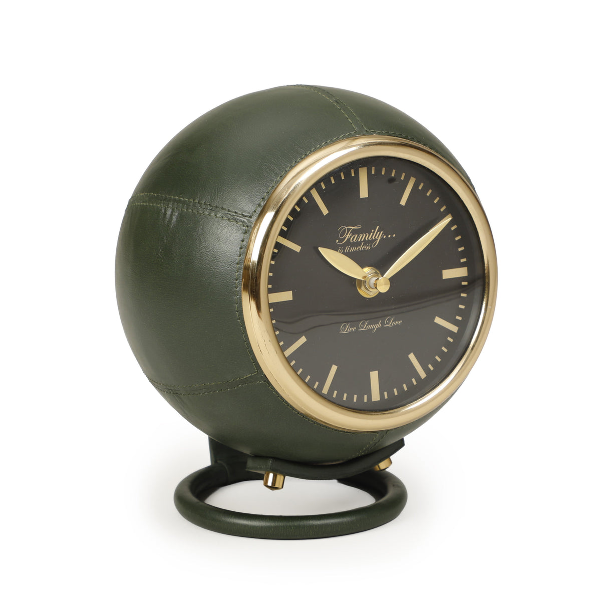 Draper Dark Green Contract-Grade Standing Accent Clock - View 1