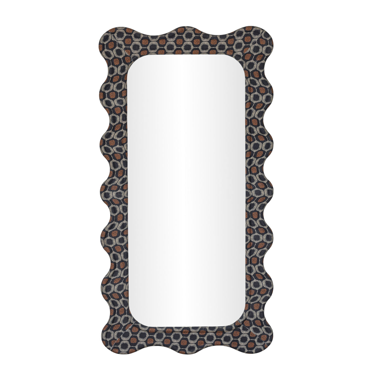 Charlene 39"X75" Squiggle Wall Mirror - View 1
