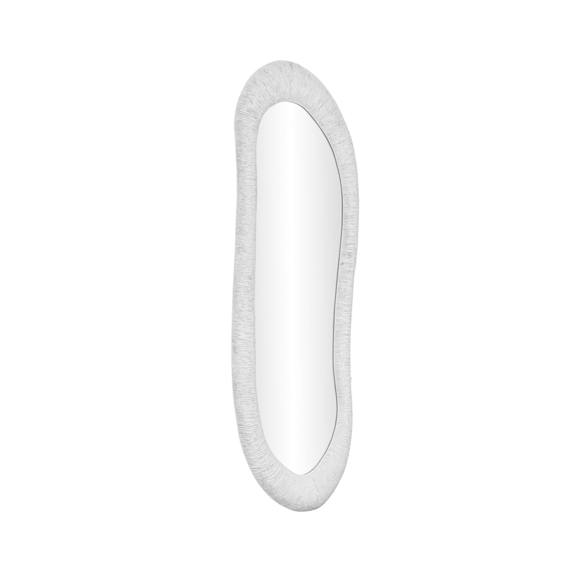 Orpheus 20"X59" Ribbed Faux Stone Floor Mirror - View 3