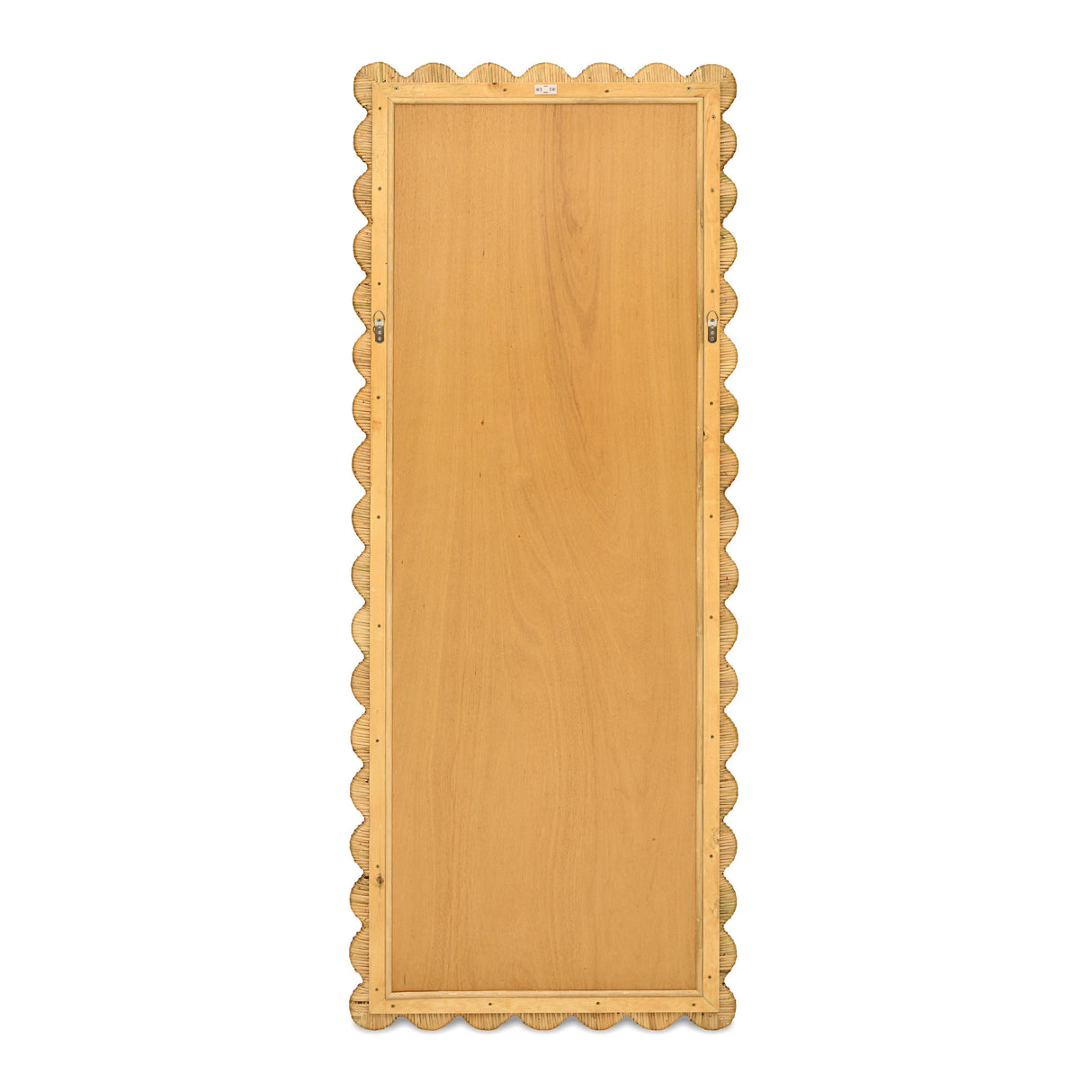 Bama 29.1" x 75" Long Natural Rattan Wall Mirror
