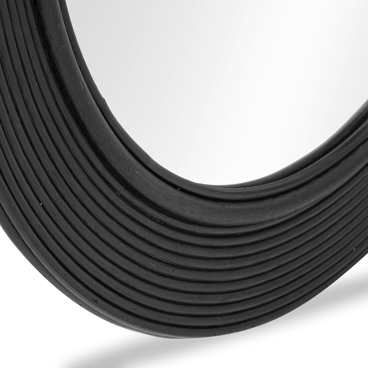 Tanya 43.5" Rattan Round Wall Mirror