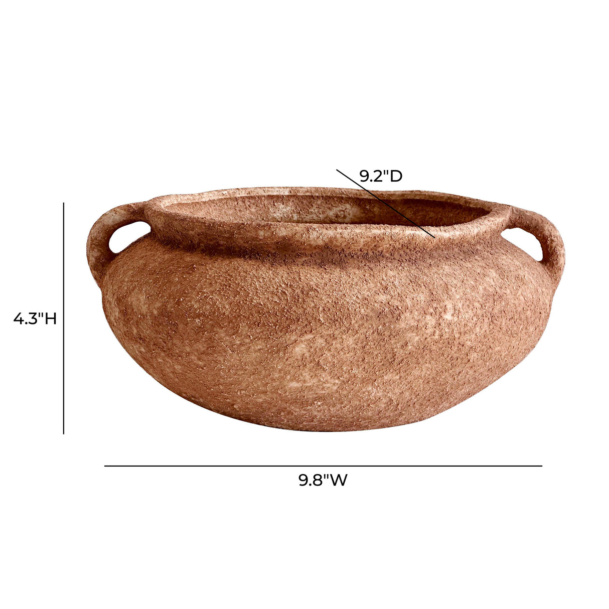 Earthenware Wide Bowl with Handles