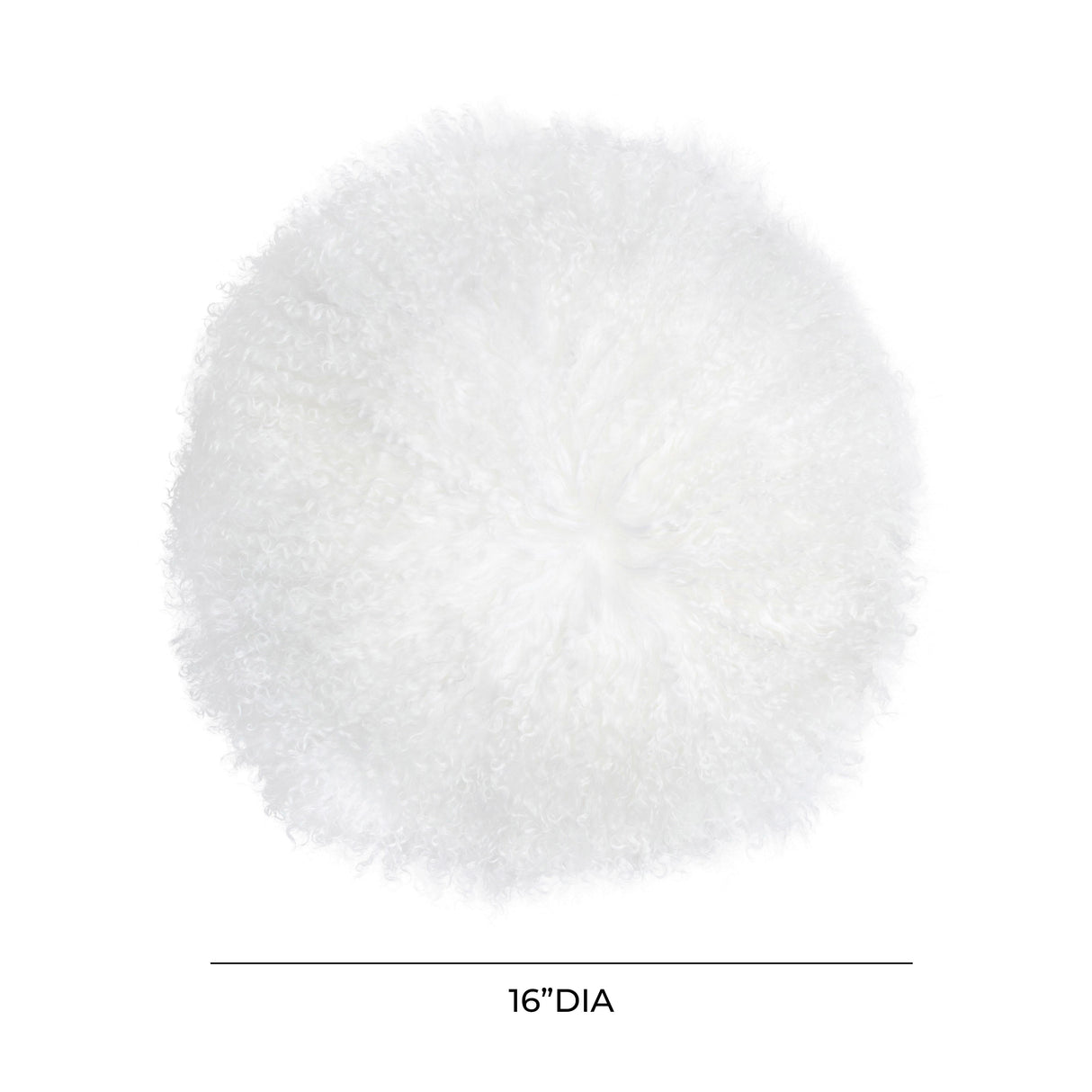 New Zealand 16" Sheepskin Round Pillow